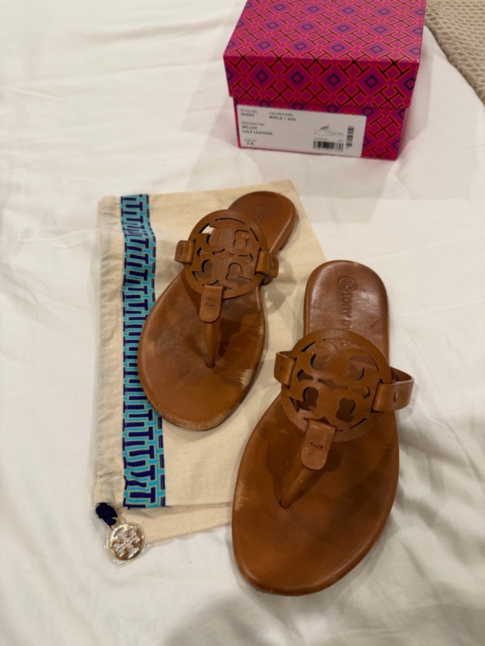 Tory Burch Tan Miller Sandals